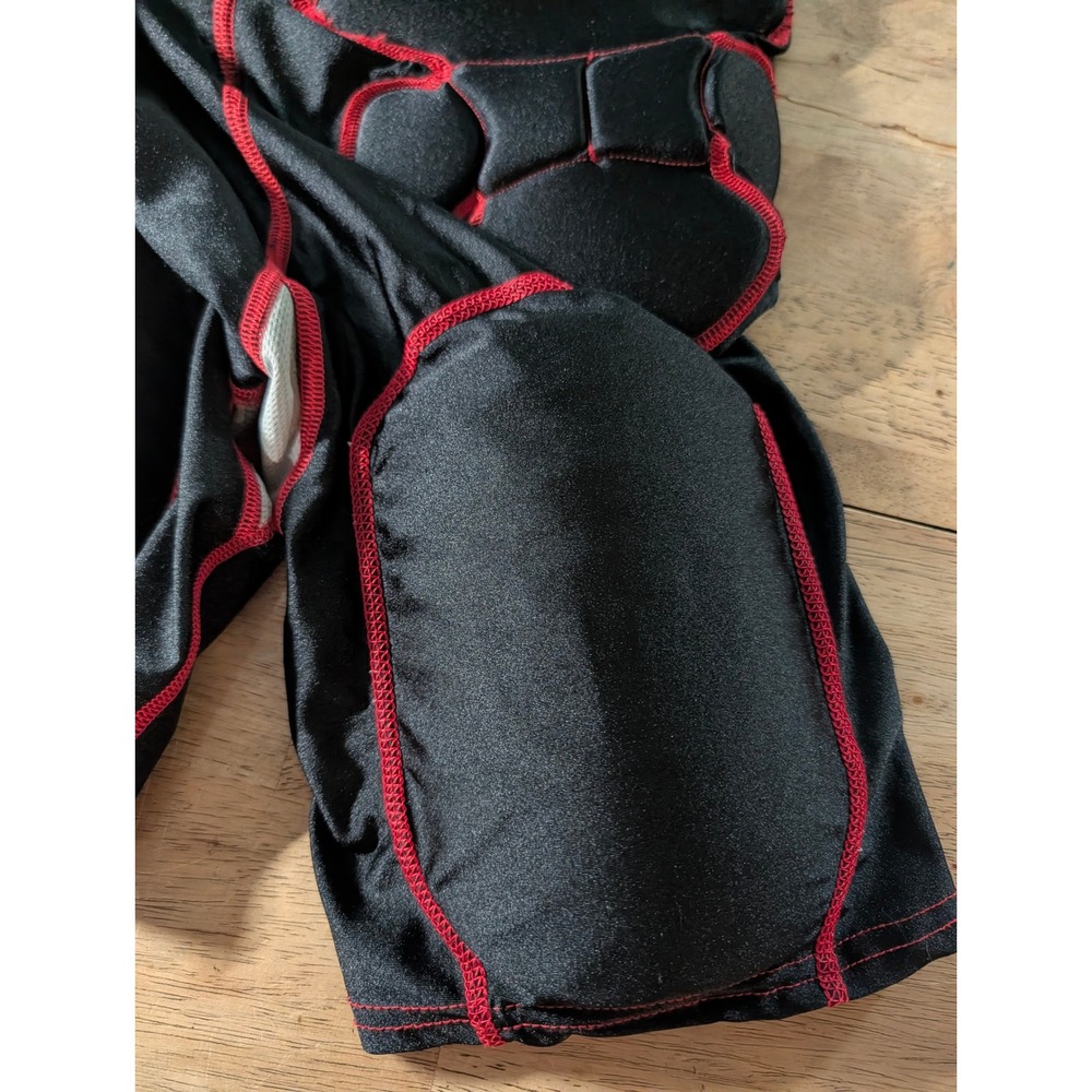TAG Adult Small Padded Football Girdle Compression Shorts Black Red Integrated - Picture 4 of 8